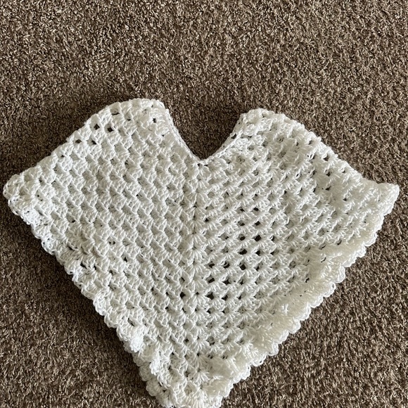 Other - white poncho, great for flower, girls, or christening, and first communion